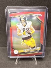 2025 Panini Prizm Pat Freiermuth Red Prizm SSP #243 Steelers Football Card
