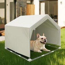 Outdoor Large Pet Shade Shelter Tent - Stainless Steel Frame with Ground Stakes