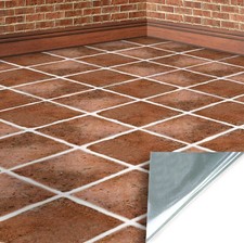 Dolls House Wallpaper Stick On Miniature, Terracotta Floor Tiles  1/12