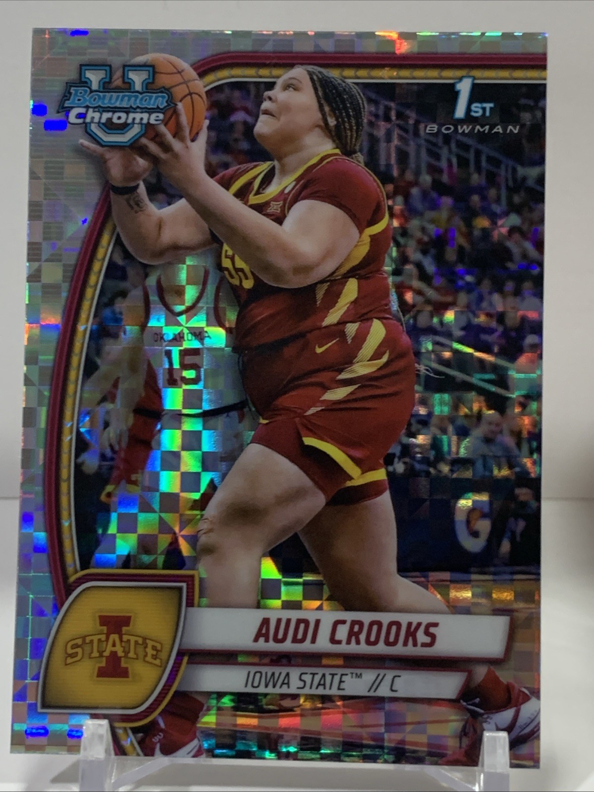 2024-25 Bowman Chrome U - X-FRACTOR #9 Audi Crooks 1st