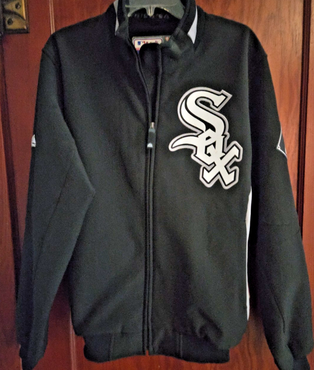 Chicago White Sox 90's Majestic Authentic Therma Base Bomber Jacket Medium MLB