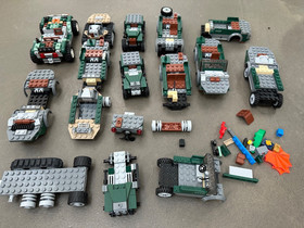 LEGO Indiana Jones Jeep 20004 Jungle army vehicle lot 7625 parts 7626 sets