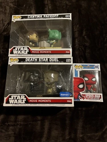 Funko Pop! Vinyl Exclusive Star Wars Movie Moments #223 #225 Spider-Man #220