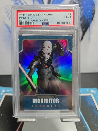 2015 Topps Star Wars Rebels Inquisitor Rainbow Foil PSA 9
