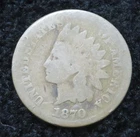 1870 Indian Head One Cent * Well Circulated * 6472