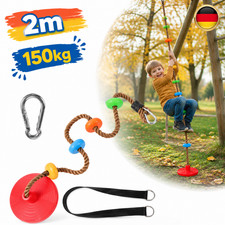 Huśtawka drzewna z platformą 2 metry lina do 150 kg lina wspinaczkowa dla dzieci DE