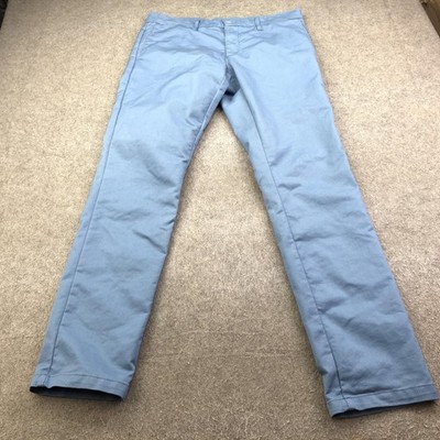 Carhartt Pants Mens 34x34 Blue Sid Chino Straight Leg Stretch Casual Workwear