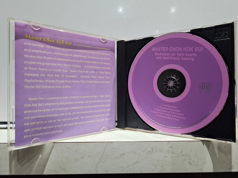 Meditation On Twin Hearts By Master Choa Kok Sui CD 2000 AV5200CD - image 4 of 4