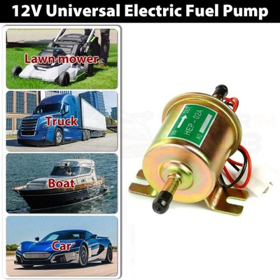 #ad Universal 12V Electric Fuel Pump 2.5 4PSI Gas Diesel Inline Low Pressure HEP 02A $8.92