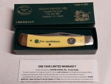 MOORE MAKER MATADOR, TEXAS 3202B 2 BLADE POCKET KNIFE W / BOX