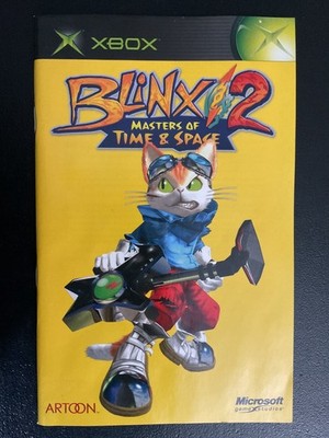 Blinx 2 Masters of Time & Space Microsoft XBOX Instruction Manual Only
