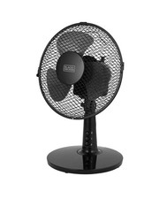 BLACK+DECKER BXFD52003GB Desk Fan with 2 Speeds, Rotary Oscillation, 9”, 20W