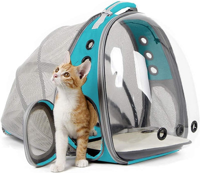 Back Expandable Cat Backpack Carrier Bubble Window Space Capsule 12 Lbs