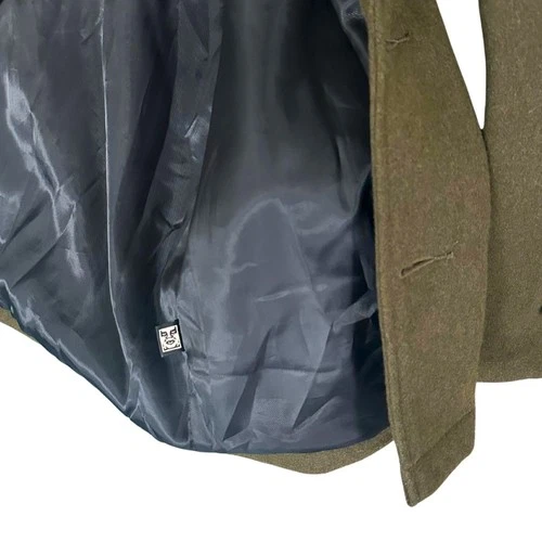 Obey Propaganda Wool Blend Field Jacket Mens Medium Olive Green Utility Coat image 10