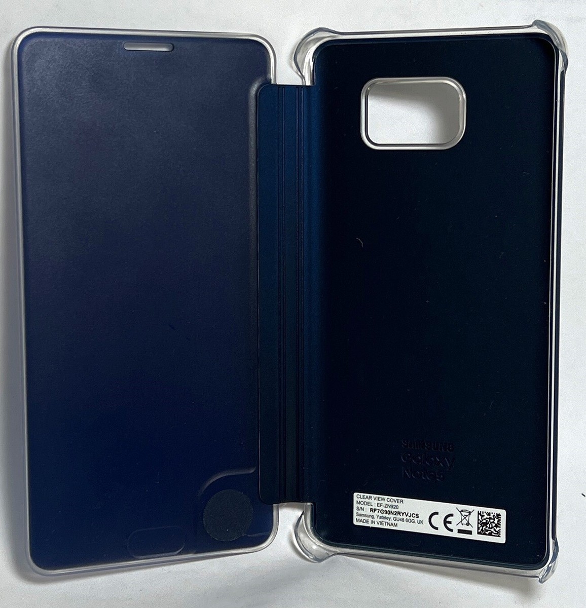 Samsung Clear S-View Flip Cover Case for Samsung Galaxy Note