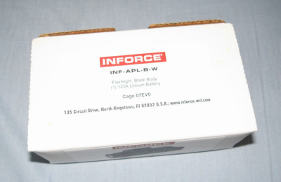NEW Authentic INFORCE INF-APL-B-W LED Flashlight Weapon Light