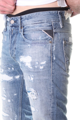 Replay Jeans Willbi Regular Slim Fit - Deep Blue Pantaloni Jeans Uomo - Foto 7