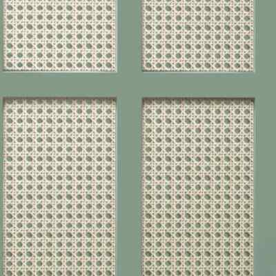 Edle Dekor Rohr Panel Realistische 3D Effekt Beige Salbeigrün Tapete FD42999