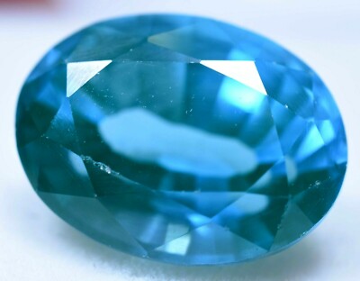 15.45 Ct Natural Paraiba Tourmaline AAA Greenish Neon Blue Copper Treated Gem