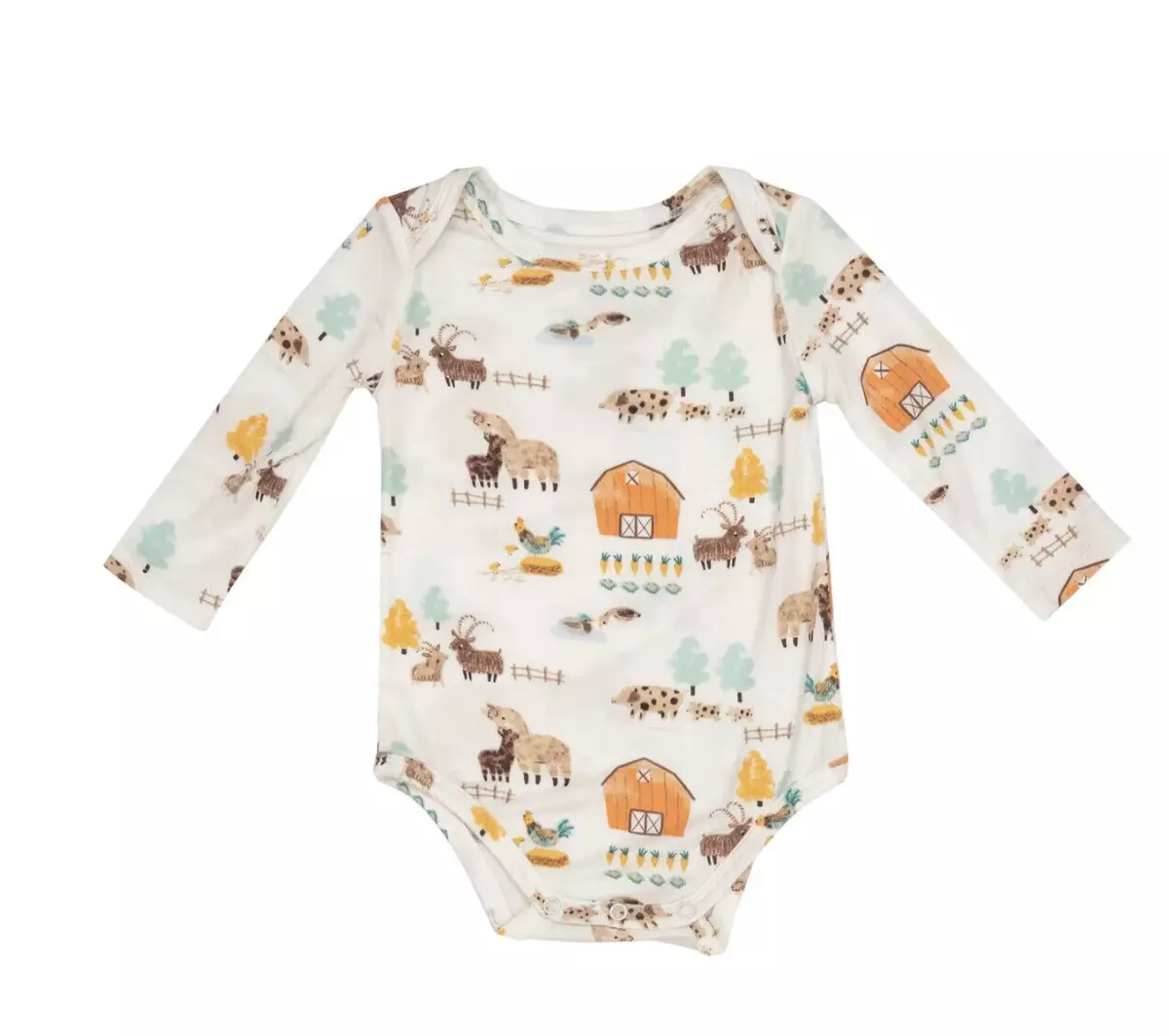 Angel Dear Baby Girl/Boy Alpaca Farm Print One Piece Bodysuit S 12-18 M NEW  | eBay