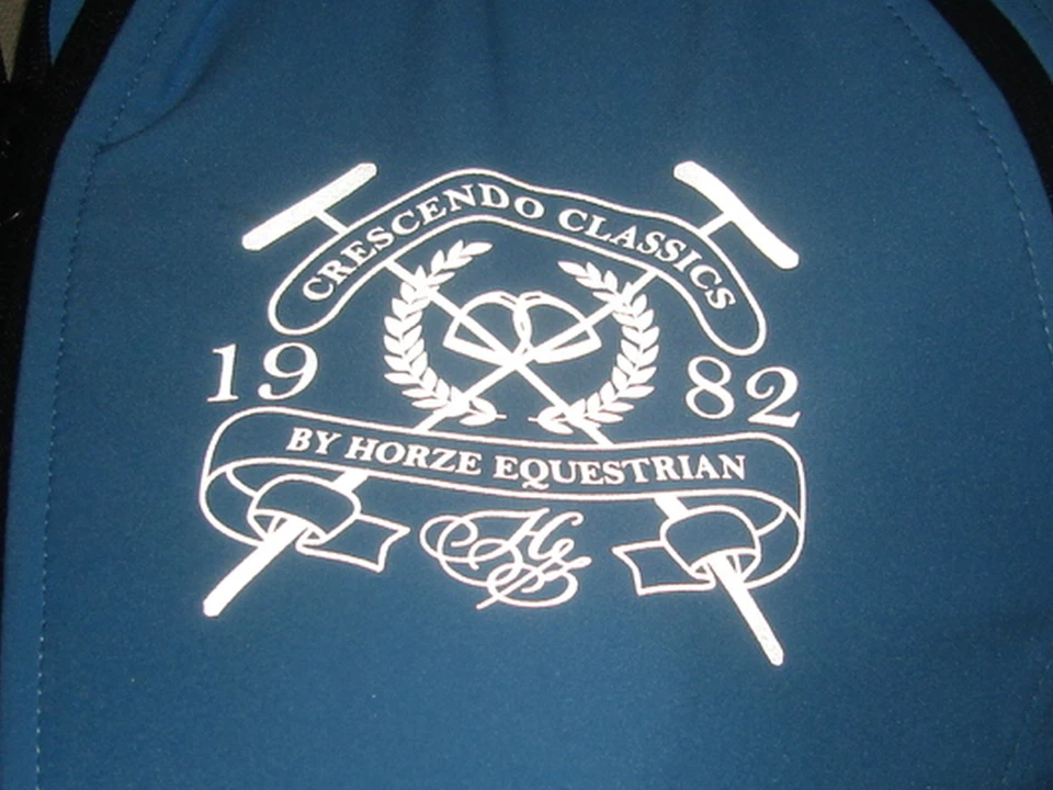 CHAQUETA HORZE CRESCENDO MINKA AZUL CAPARAZÓN SUAVE CON MANGAS EXTRAÍBLES CREMALLERA COMPLETA TALLA XS Foto 2 de 4