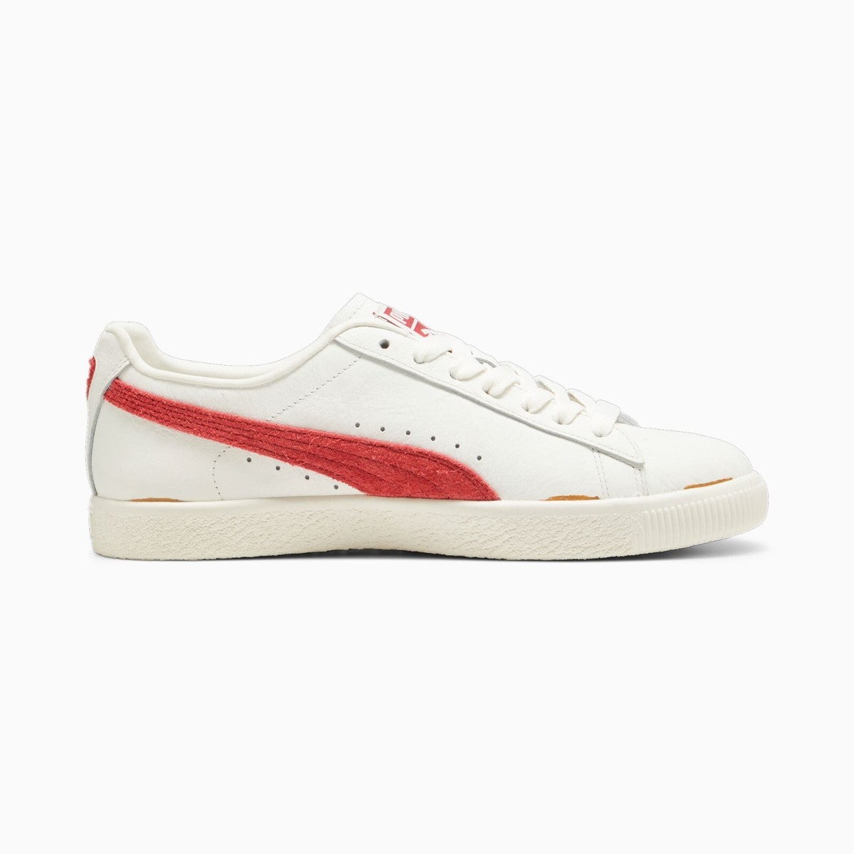 Puma Clyde Neverworn III Sneakers Shoe Warm White/Club Red