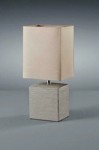 Lampada da tavolo da interno marrone in acciaio