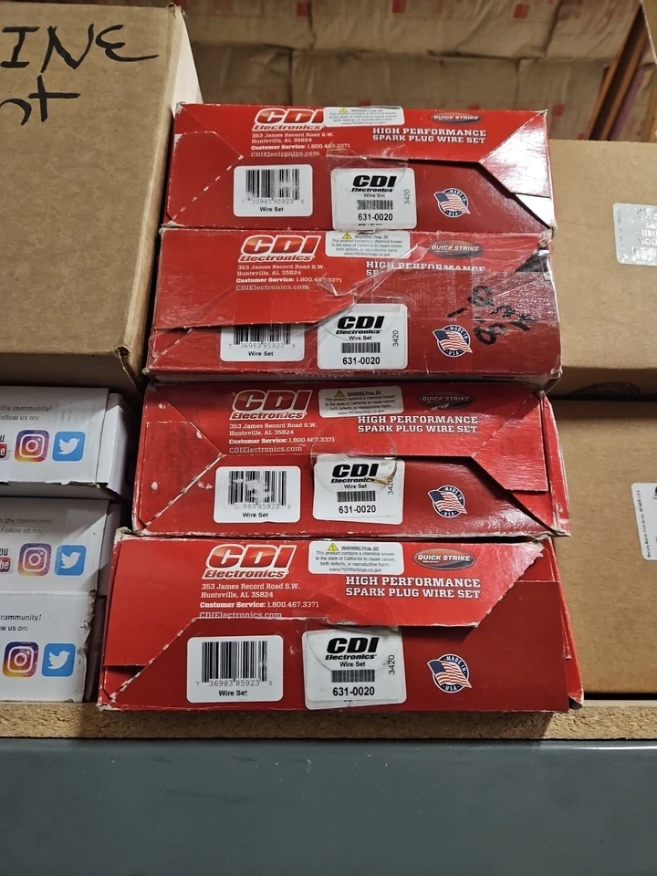 CDI 631-0020 Marine 8mm Spark Plug Wire Set For MerCruiser 84-881698, R2S1 - Image 4 of 4