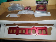 Boomba Racing 2014+ Fiesta ST Intake Manifold + Throttle Body Spacer KIT RED 