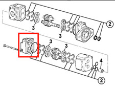 JCB Pelle Rétro - Pompe Hydrauliques Corps Central (Numéro De Pièce : 20/925586)