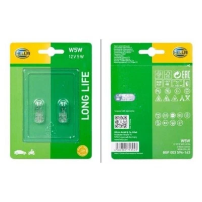 1x Ampoule, feu clignotant/feu-position avant HELLA 8GP 003 594-163 - Photo 1/2