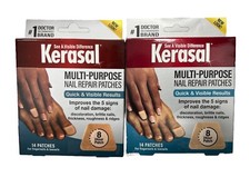 LOT OF 2 Kerasal Multi-Purpose Nail Repair Patches - 14ct NEW