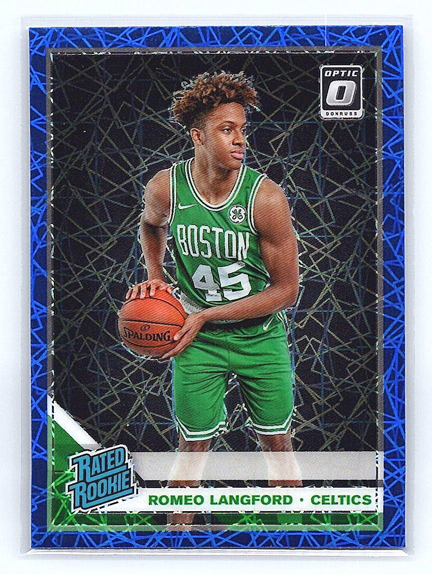 2019 Donruss Optic #182 Romeo Langford Blue Velocity MT/NRMT