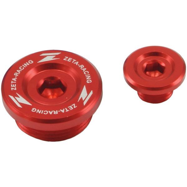 Zeta Engine Plugs Kawasaki KXF450 09-16, KXF250 11-16 Red MX Motocross