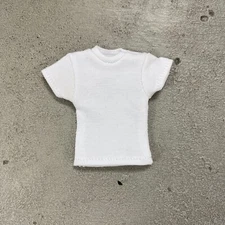 MO-SL-WH: 1/12 White T-Shirt for 6" slim action figure body