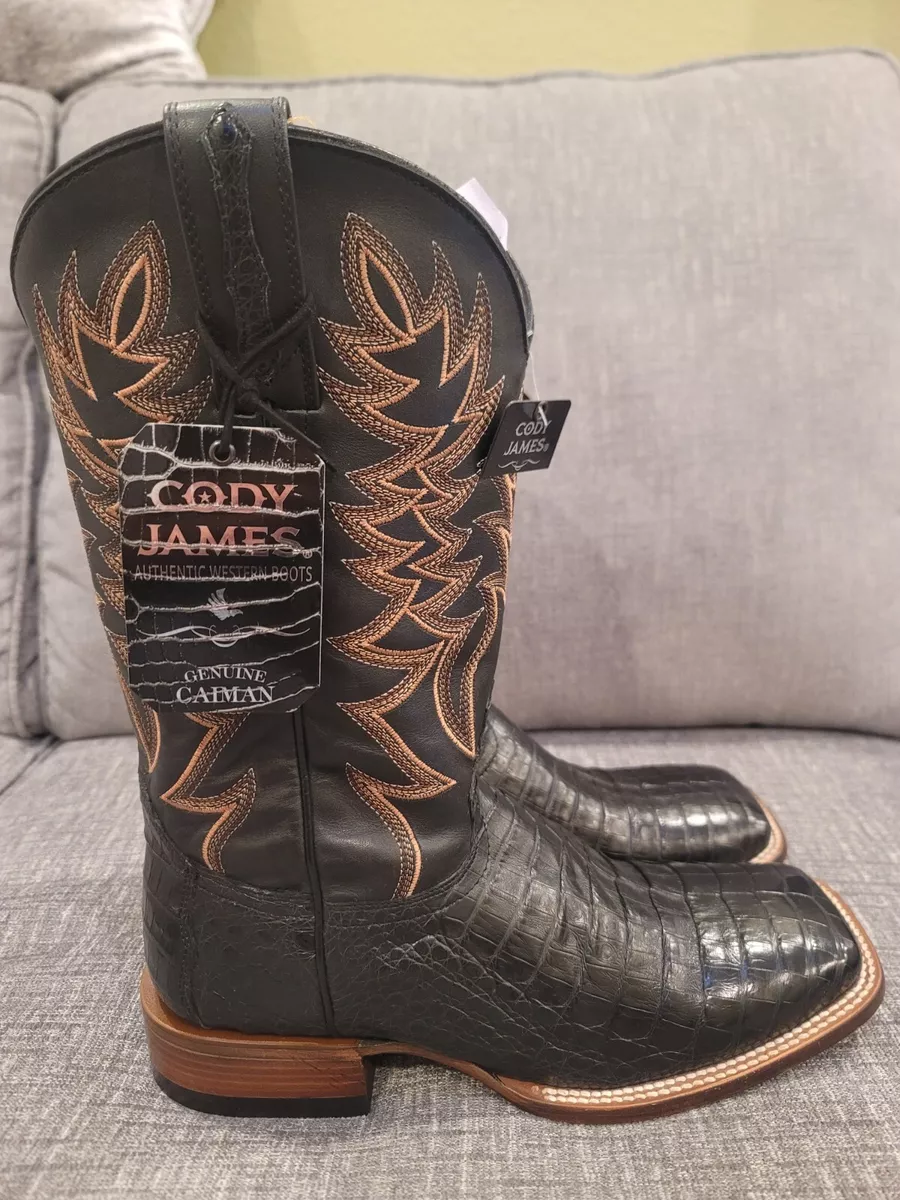 Cody James Men's Cowboy Boot Broad Square Toe Black 