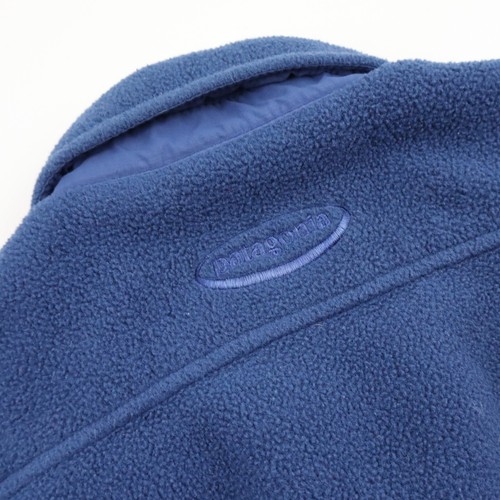 Vtg 90s Patagonia Synchilla Fleece Chore Barn Coat Jacket Mens Small Medium Blue - Picture 7 of 12
