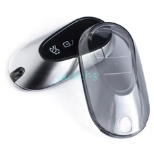 Black Transparent Key Fob Case Cover For Mercedes Benz C S GLC EQE EQS Class