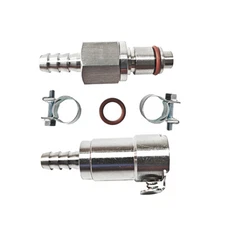 1/4" Gas Fuel In-Line Hose Quick Release Disconnect Coupling Kit Set