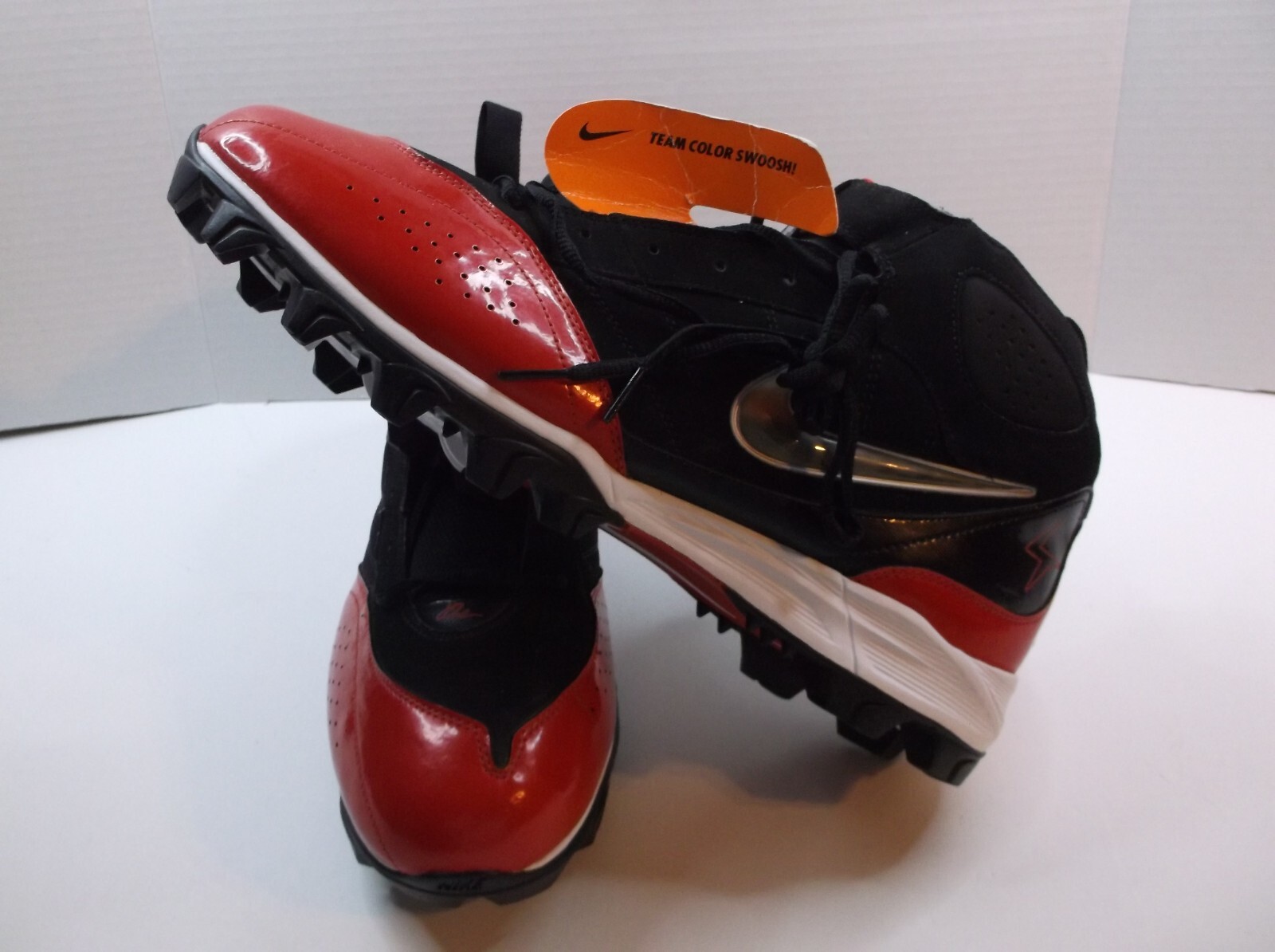 SAOLA Scarpe tacchetti calcio NIKE LT 319011 003 misura 16 rosso nero