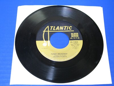Wilson Pickett - Funky Broadway / Hey Jude - 60s Soul Funk 45 RPM VG+ VINYL