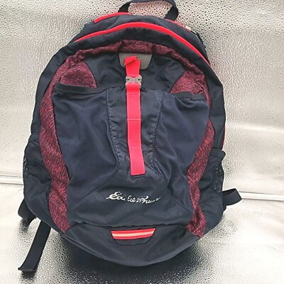 Eddie Bauer Backpack Hiking Black Pink 20×17