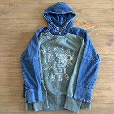 Lot of 2 - Gap Kids Sweatshirt Hoodie - Blue, Green - Size M