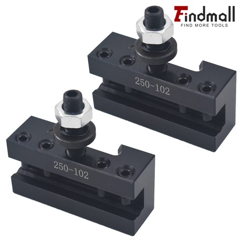 2PC AXA #2 250-102 QUICK CHANGE TOOL POST TURNING FACING BORING HOLDER FOR LATHE - Picture 2 of 14