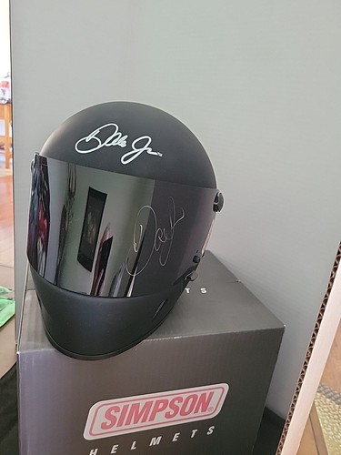 Dale Earnhardt Jr Autographed Full Size Simpson Replica Racing Helmet ...