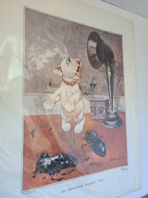 George Ernest Colby Original Illustration Art Piece 13'' x 10'' inches Cute Dog