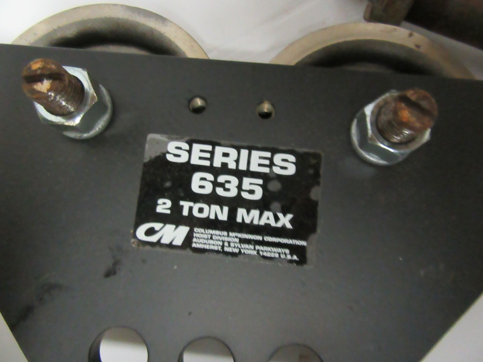 CM Trolley Series 635 2 Ton Low Headroom Trolley TROLLEY ONLY MT951