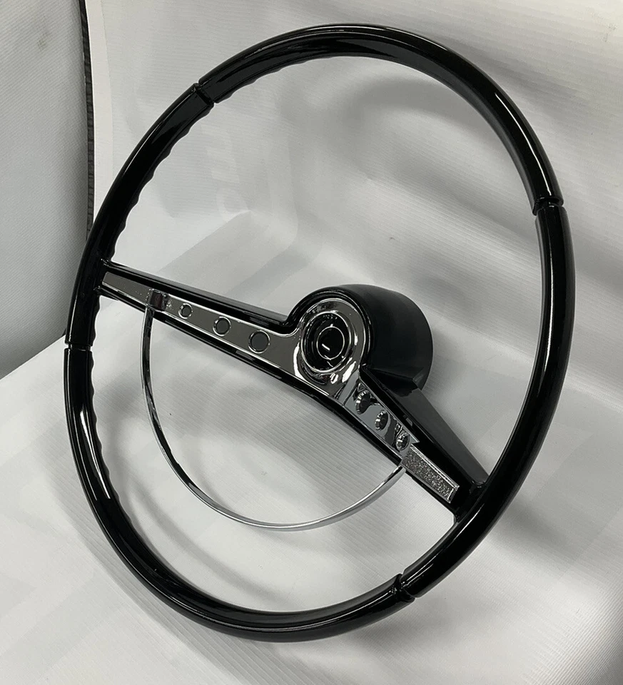 1963 Chevrolet Impala Custom 15 дюймов руль с кнопкой гудка хром - Изображение 2 из 4