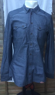 Chemise Heritage Research Urban Surface - Taille M Gris - Coton Manches Longues - Neuf Sans étiquette