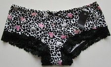 International Intimates Lace Trimmed Cotton Blend Hipster Pantie Size Small NWT
